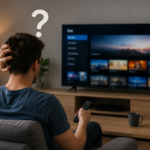 Beste IPTV Apps Nederland 2026 – persoon kiest de beste IPTV app voor Smart TV