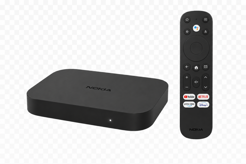Nokia Streaming Box 8010 IPTV box with Android TV and 4K streaming support for IPTV Netherlands